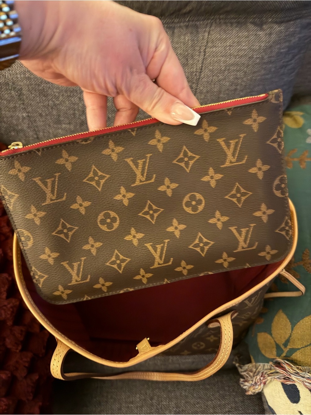 Louis Vuitton Monogram Neverfull MM with (Hot Pink)Lining New 2025 microchipped - Picture 7 of 10